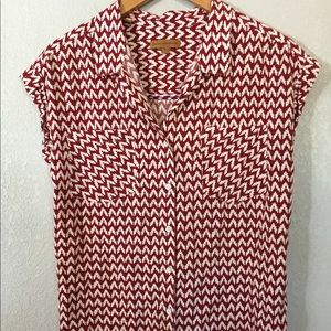 Jachs Girlfriend Size Small Short Sleeve Blouse